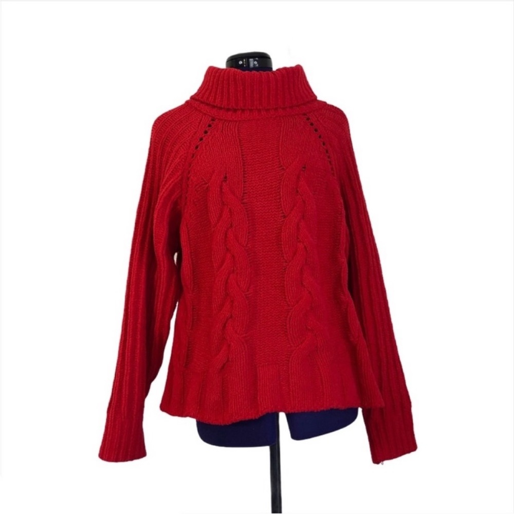 Harper Heritage Red Knit Long Sleeve Sweater